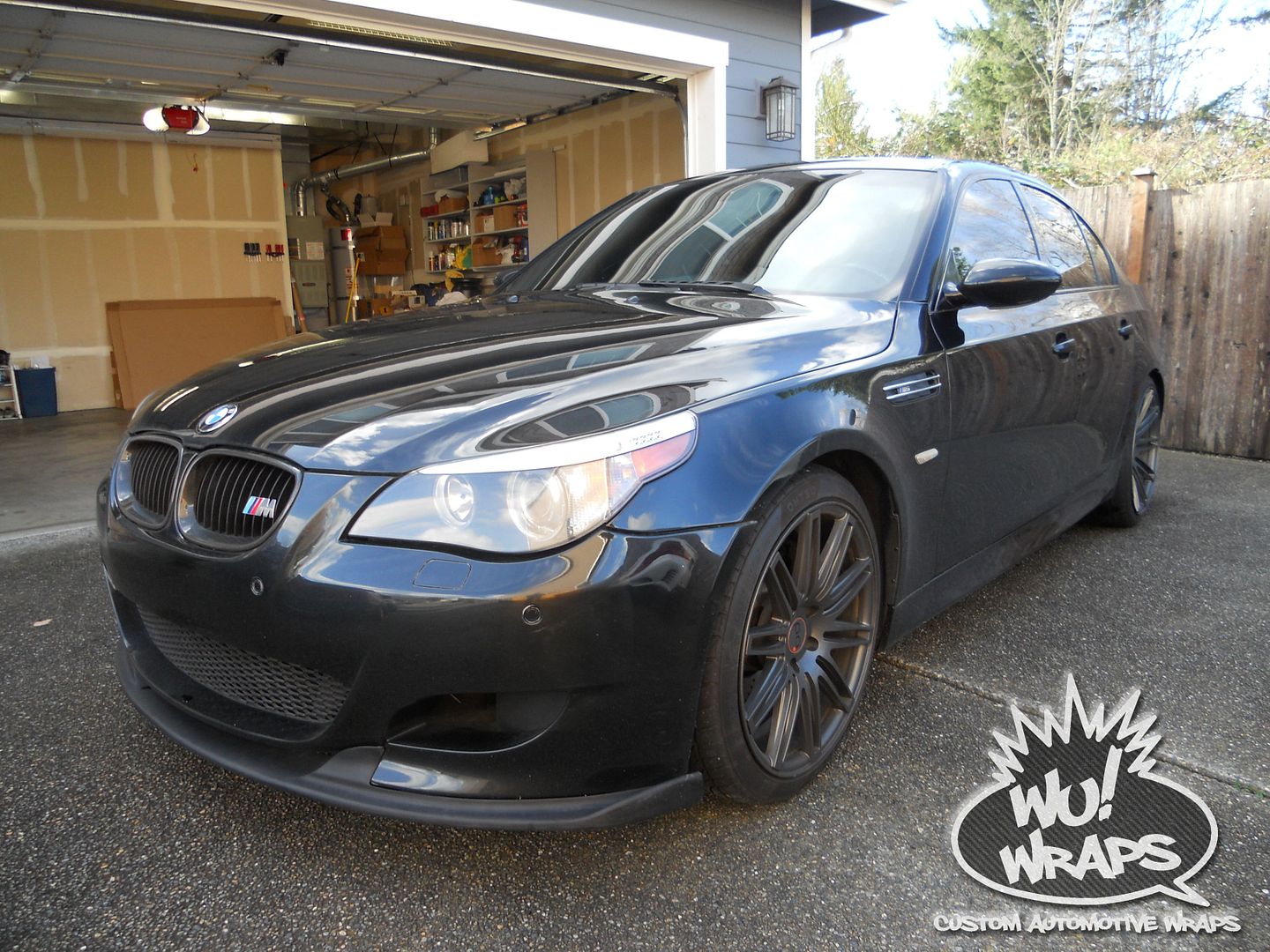 BMW e60 M5 Vvivid Vinyl 4D True R gunmetal CF interior trim vinyl wrap